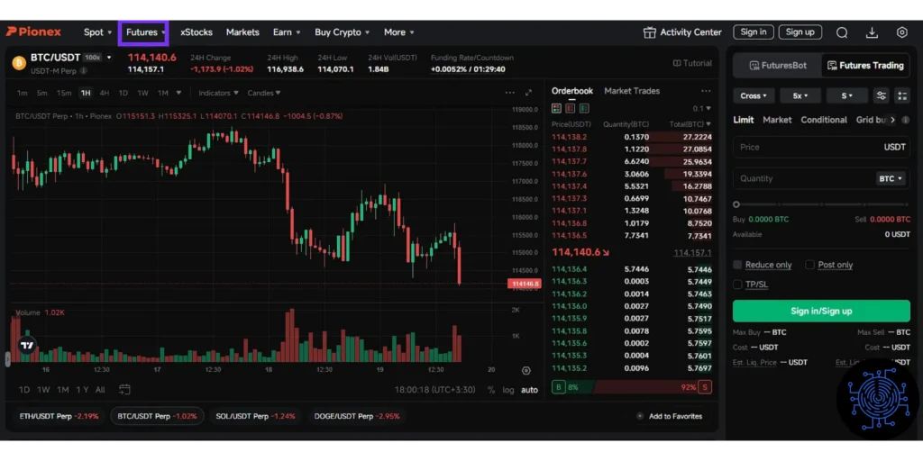 pionex grid bot setup interface crypto scalping bot 2026